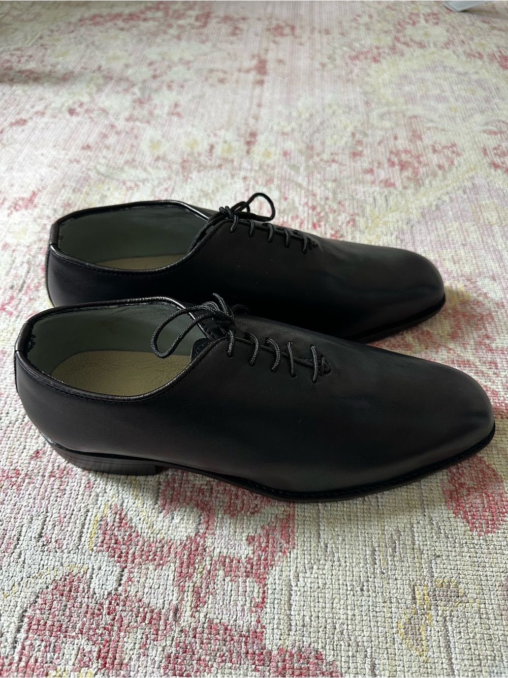 NEW Black Leather Lace-Up Oxford Dress Shoes